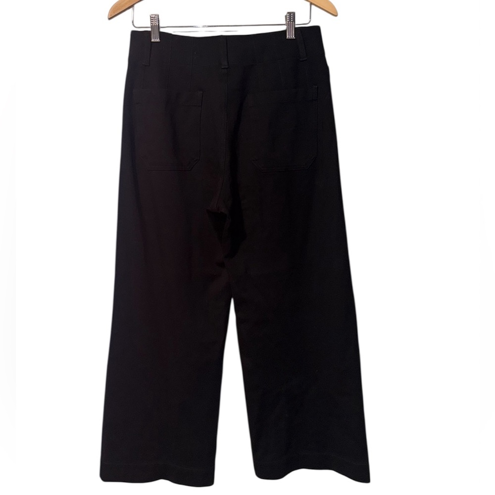 Maeve The Colette Ponte Crop Wide Leg Pants In Black Size 28 - Picture 4 of 7